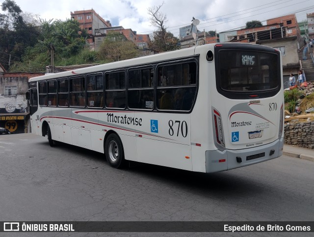 Auto Ônibus Moratense 870 na cidade de Francisco Morato, São Paulo, Brasil, por Espedito de Brito Gomes. Número da foto: #12137214.