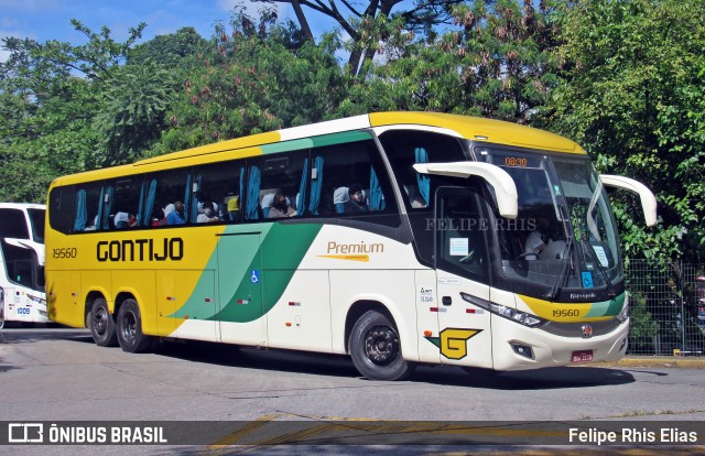 Empresa Gontijo de Transportes 19560 na cidade de São Paulo, São Paulo, Brasil, por Felipe Rhis Elias. Número da foto: #12138429.