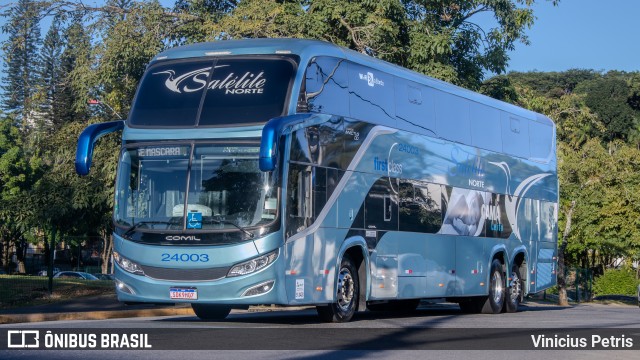 Expresso Satélite Norte 24003 na cidade de Joinville, Santa Catarina, Brasil, por Vinicius Petris. Número da foto: #12136981.