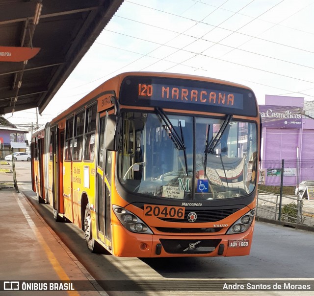 Auto Viação São José dos Pinhais 20406 na cidade de Colombo, Paraná, Brasil, por Andre Santos de Moraes. Número da foto: #12136842.
