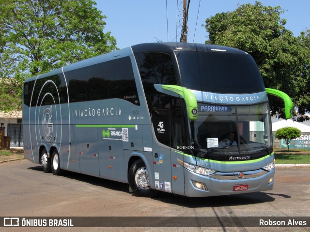 Viação Garcia 8504 na cidade de Paranavaí, Paraná, Brasil, por Robson Alves. Número da foto: #12072575.