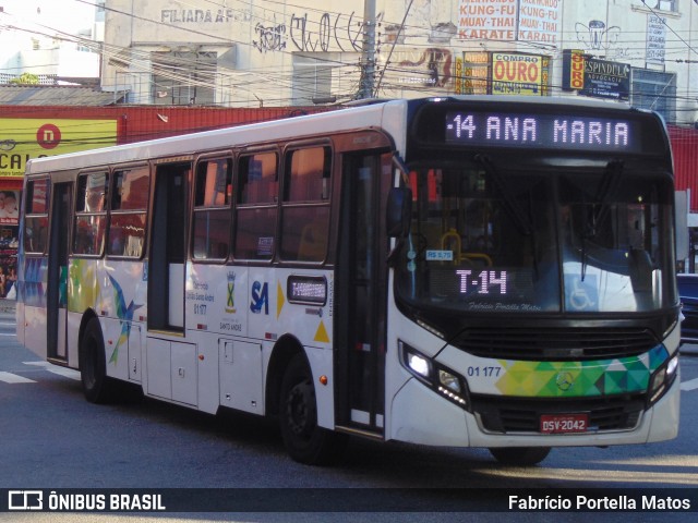 Viação Guaianazes 01 177 na cidade de Santo André, São Paulo, Brasil, por Fabrício Portella Matos. Número da foto: #12072427.