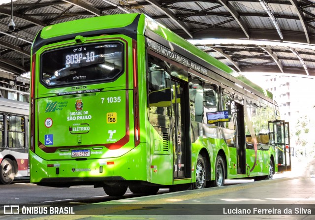 Viação Campo Belo 7 1035 na cidade de São Paulo, São Paulo, Brasil, por Luciano Ferreira da Silva. Número da foto: #12072717.
