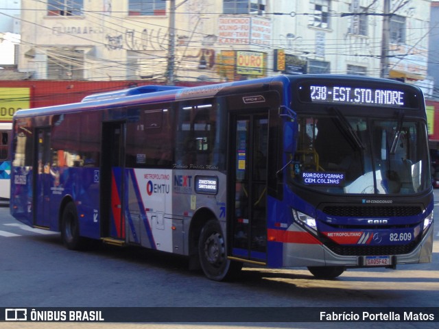 Next Mobilidade - ABC Sistema de Transporte 82.609 na cidade de Santo André, São Paulo, Brasil, por Fabrício Portella Matos. Número da foto: #12072526.