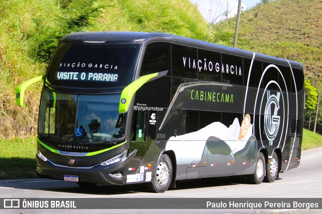 Viação Garcia 87069 na cidade de Piraí, Rio de Janeiro, Brasil, por Paulo Henrique Pereira Borges. Número da foto: #12072364.