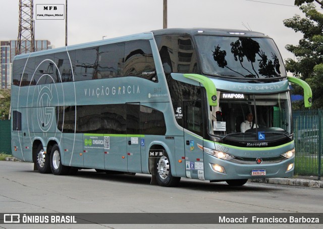 Viação Garcia 8672 na cidade de São Paulo, São Paulo, Brasil, por Moaccir  Francisco Barboza. Número da foto: #12071164.