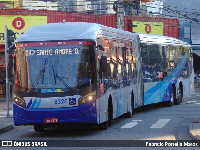 Next Mobilidade - ABC Sistema de Transporte 8326 na cidade de Santo André, São Paulo, Brasil, por Fabrício Portella Matos. Número da foto: #12072327.