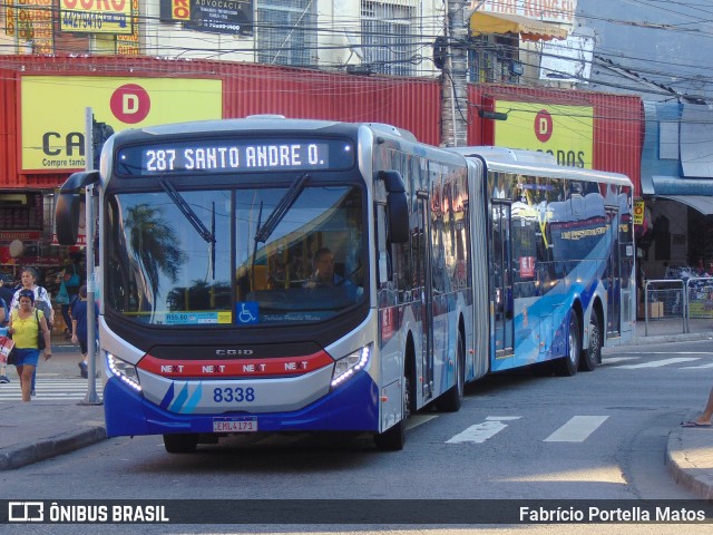 Next Mobilidade - ABC Sistema de Transporte 8338 na cidade de Santo André, São Paulo, Brasil, por Fabrício Portella Matos. Número da foto: #12072185.