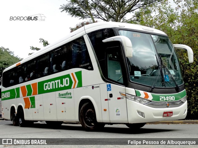 Empresa Gontijo de Transportes 21490 na cidade de São Paulo, São Paulo, Brasil, por Felipe Pessoa de Albuquerque. Número da foto: #12071982.