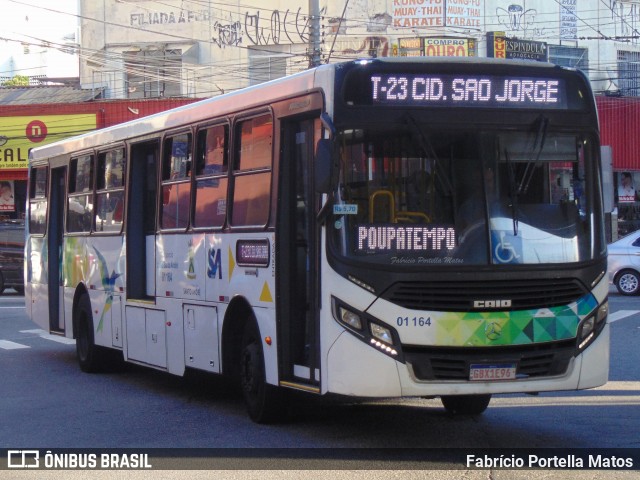 Viação Guaianazes 01 164 na cidade de Santo André, São Paulo, Brasil, por Fabrício Portella Matos. Número da foto: #12072418.