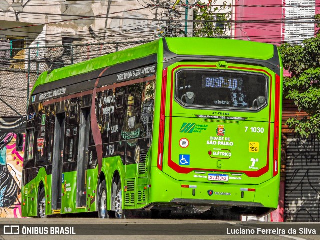 Viação Campo Belo 7 1030 na cidade de São Paulo, São Paulo, Brasil, por Luciano Ferreira da Silva. Número da foto: #12072710.