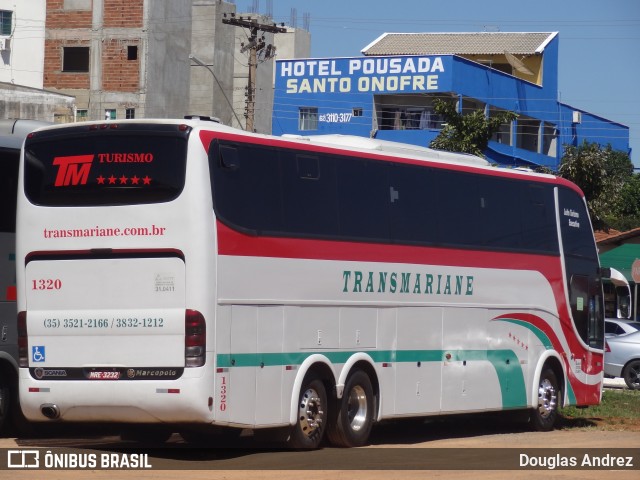 Transmariane Turismo 1320 na cidade de Trindade, Goiás, Brasil, por Douglas Andrez. Número da foto: #12071110.