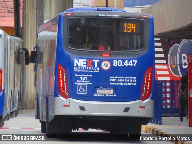 Next Mobilidade - ABC Sistema de Transporte 80.447 na cidade de Santo André, São Paulo, Brasil, por Fabrício Portella Matos. Número da foto: #12072574.