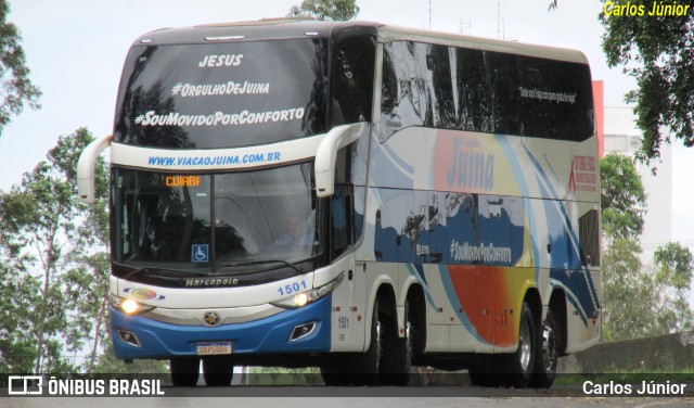 Viação Juína 1501 na cidade de Cuiabá, Mato Grosso, Brasil, por Carlos Júnior. Número da foto: #12074566.