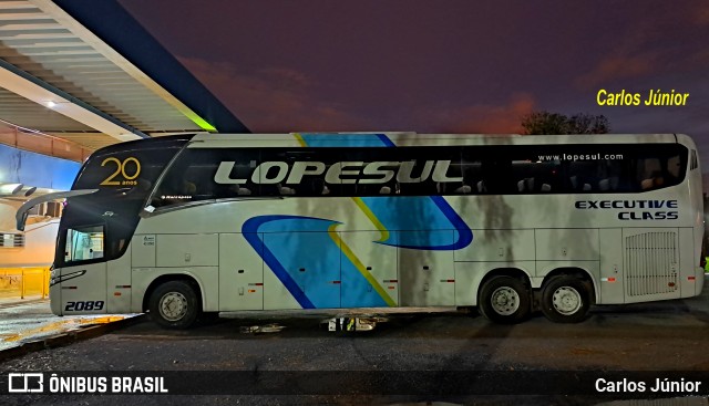 LopeSul Transportes - Lopes e Oliveira Transportes e Turismo - Lopes Sul 2089 na cidade de Cuiabá, Mato Grosso, Brasil, por Carlos Júnior. Número da foto: #12074940.