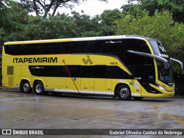 Viação Nova Itapemirim 40876 na cidade de São Paulo, São Paulo, Brasil, por Gabriel Oliveira Caldas da Nobrega. Número da foto: #12075035.