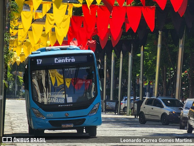 FAOL - Friburgo Auto Ônibus 492 na cidade de Nova Friburgo, Rio de Janeiro, Brasil, por Leonardo Correa Gomes Martins. Número da foto: #12073707.