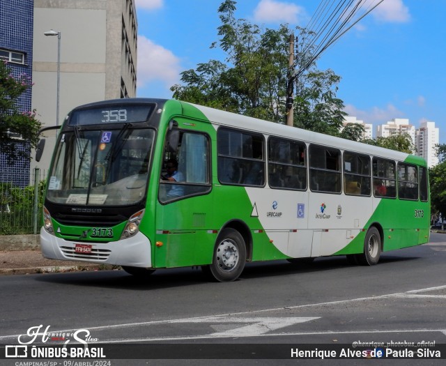 VB Transportes e Turismo 3173 na cidade de Campinas, São Paulo, Brasil, por Henrique Alves de Paula Silva. Número da foto: #12075224.
