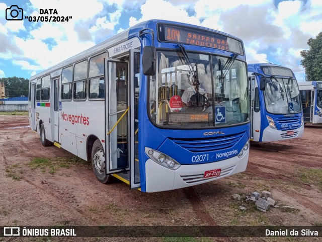 Consórcio Navegantes - 02 > Viação São Jorge > Transurb Transporte Urbano 02071 na cidade de João Pessoa, Paraíba, Brasil, por Daniel da Silva. Número da foto: #12073168.