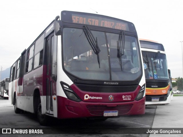 Auto Viação Palmares D17071 na cidade de Rio de Janeiro, Rio de Janeiro, Brasil, por Jorge Gonçalves. Número da foto: #12078095.