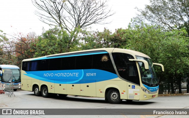 Viação Novo Horizonte 501411 na cidade de São Paulo, São Paulo, Brasil, por Francisco Ivano. Número da foto: #12078617.
