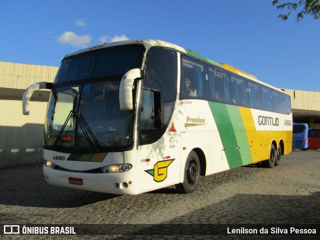 Empresa Gontijo de Transportes 14910 na cidade de Caruaru, Pernambuco, Brasil, por Lenilson da Silva Pessoa. Número da foto: #12077604.