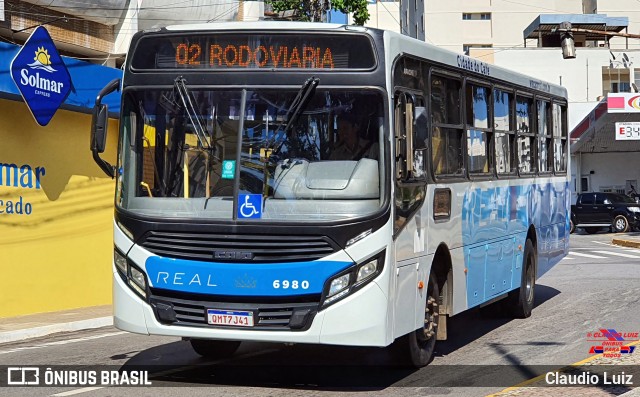 Viação Real - Varginha 6980 na cidade de Varginha, Minas Gerais, Brasil, por Claudio Luiz. Número da foto: #12077914.