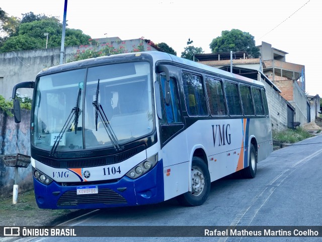 VMG - Viação Minas Gerais 1104 na cidade de Ibirité, Minas Gerais, Brasil, por Rafael Matheus Martins Coelho. Número da foto: #12076729.