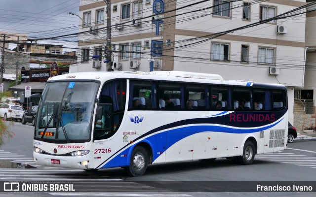 Reunidas Transportes Coletivos 27216 na cidade de Balneário Camboriú, Santa Catarina, Brasil, por Francisco Ivano. Número da foto: #12078592.