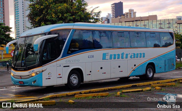 Emtram 4330 na cidade de Salvador, Bahia, Brasil, por Ônibus Ssa. Número da foto: #12076696.
