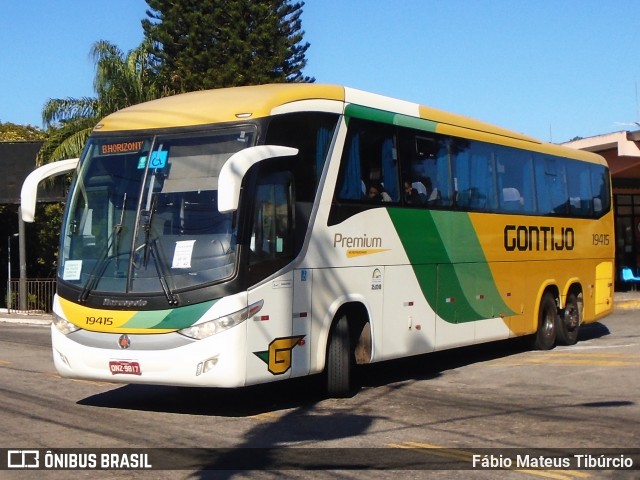 Empresa Gontijo de Transportes 19415 na cidade de Três Corações, Minas Gerais, Brasil, por Fábio Mateus Tibúrcio. Número da foto: #12077779.