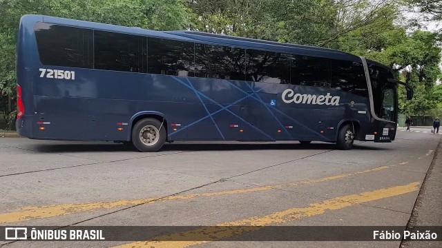 Viação Cometa 721501 na cidade de São Paulo, São Paulo, Brasil, por Fábio Paixão. Número da foto: #12076284.