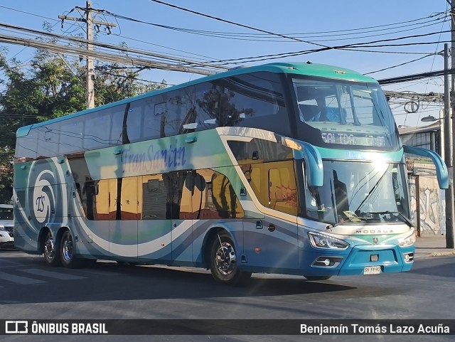TranSantin SHYY92 na cidade de Estación Central, Santiago, Metropolitana de Santiago, Chile, por Benjamín Tomás Lazo Acuña. Número da foto: #12078464.