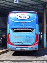 Viação São Luiz 24800 na cidade de Conselheiro Lafaiete, Minas Gerais, Brasil, por Gleydson Willian Silva Paula. Número da foto: #12078088.