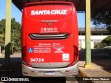 Viação Santa Cruz 34724 na cidade de Três Corações, Minas Gerais, Brasil, por Fábio Mateus Tibúrcio. Número da foto: #12077731.
