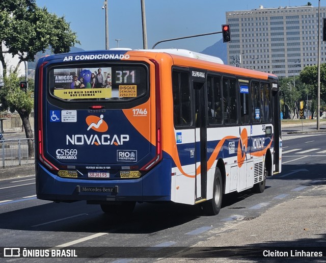 Viação Novacap C51569 na cidade de Rio de Janeiro, Rio de Janeiro, Brasil, por Cleiton Linhares. Número da foto: #12078867.