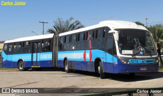 Metrobus 1078 na cidade de Goiânia, Goiás, Brasil, por Carlos Júnior. Número da foto: #12079385.