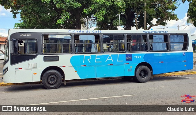 Viação Real - Varginha 7020 na cidade de Varginha, Minas Gerais, Brasil, por Claudio Luiz. Número da foto: #12080316.