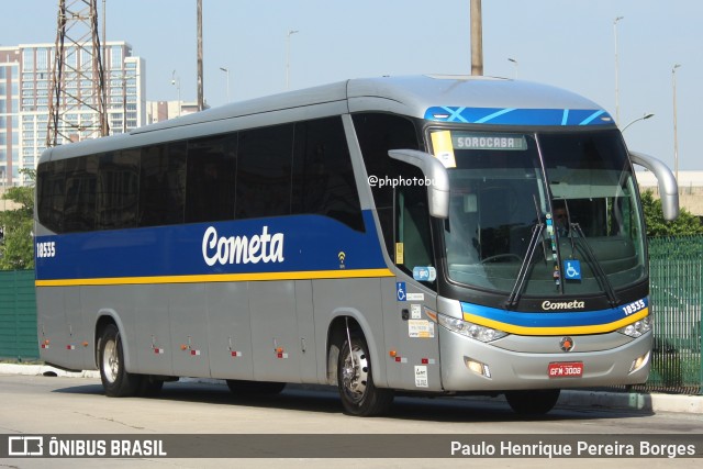 Viação Cometa 18535 na cidade de São Paulo, São Paulo, Brasil, por Paulo Henrique Pereira Borges. Número da foto: #12080591.