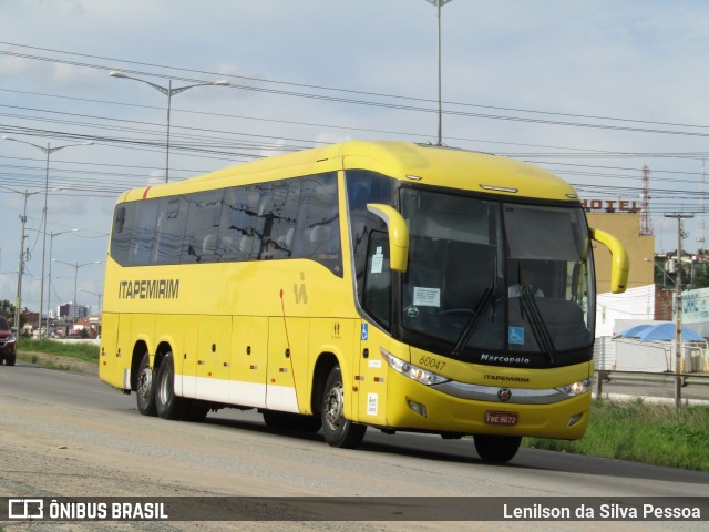 Viação Itapemirim 60047 na cidade de Caruaru, Pernambuco, Brasil, por Lenilson da Silva Pessoa. Número da foto: #12080989.