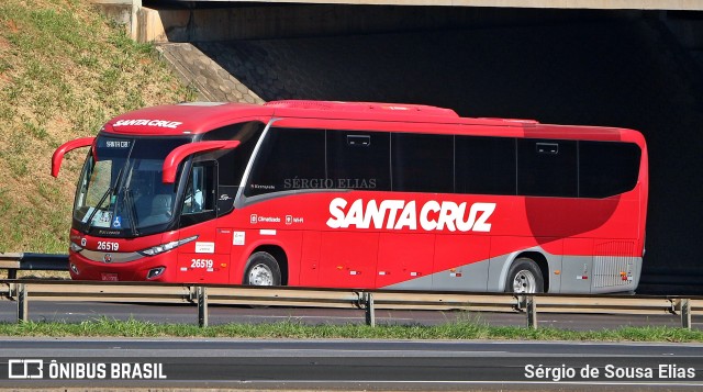 Viação Santa Cruz 26519 na cidade de Sumaré, São Paulo, Brasil, por Sérgio de Sousa Elias. Número da foto: #12081037.