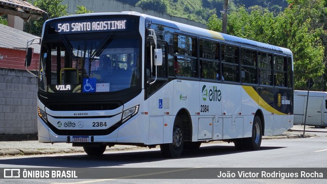 Viação Elite 2384 na cidade de Volta Redonda, Rio de Janeiro, Brasil, por João Victor Rodrigues Rocha. Número da foto: #12078995.