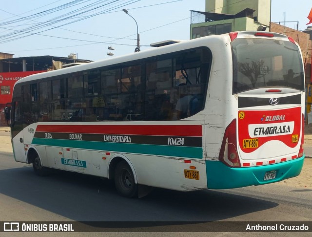 ETMIGRASA - Enpresa de Transportes Miguel Grau S.A. 28 na cidade de Carabayllo, Lima, Lima Metropolitana, Peru, por Anthonel Cruzado. Número da foto: #12080424.