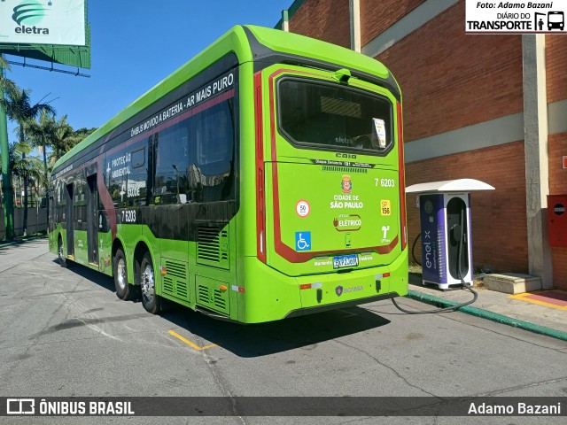 Viação Gatusa Transportes Urbanos 7 6203 na cidade de São Bernardo do Campo, São Paulo, Brasil, por Adamo Bazani. Número da foto: #12080843.
