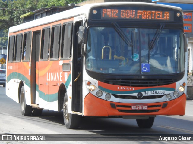 Linave Transportes RJ 146.053 na cidade de Miguel Pereira, Rio de Janeiro, Brasil, por Augusto César. Número da foto: #12079096.