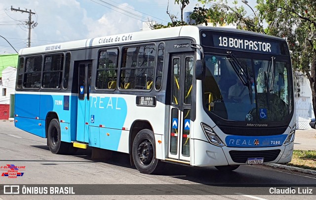 Viação Real - Varginha 7190 na cidade de Varginha, Minas Gerais, Brasil, por Claudio Luiz. Número da foto: #12080295.