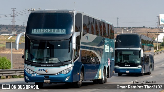 ETN - Enlaces Terrestres Nacionales 7040 na cidade de Huehuetoca, Estado de México, México, por Omar Ramírez Thor2102. Número da foto: #12080034.