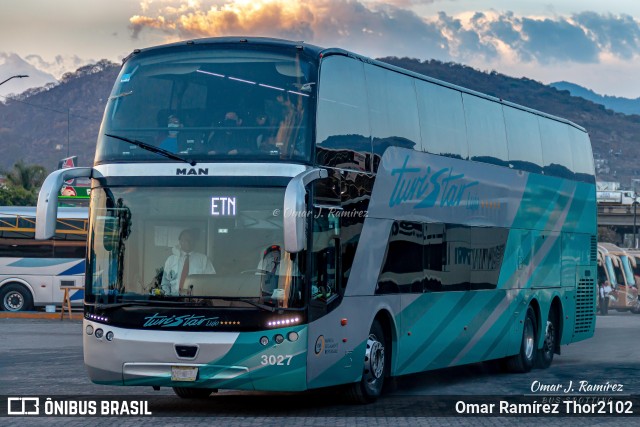 Turistar 3027 na cidade de Morelia, Michoacán, México, por Omar Ramírez Thor2102. Número da foto: #12080171.