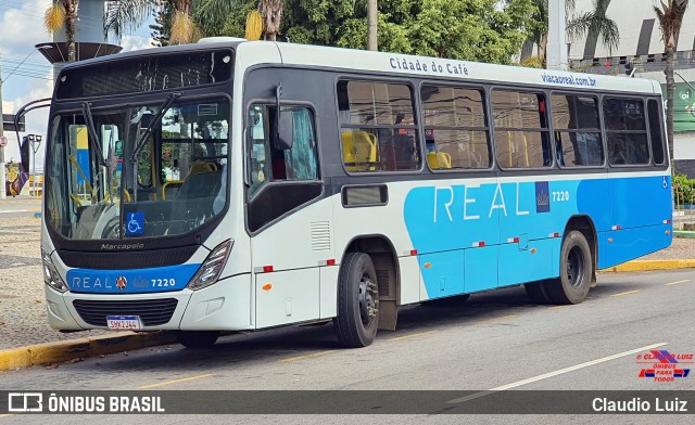 Viação Real - Varginha 7220 na cidade de Varginha, Minas Gerais, Brasil, por Claudio Luiz. Número da foto: #12080326.