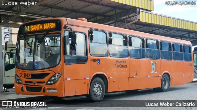 Viação Nobel 31043 na cidade de Fazenda Rio Grande, Paraná, Brasil, por Lucas Weber Calizario. Número da foto: #12079165.